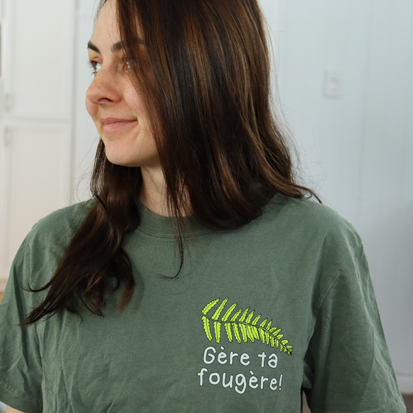 T-shirt vert FOUGÈRE