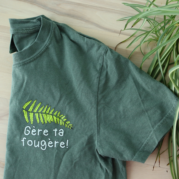 T-shirt vert FOUGÈRE
