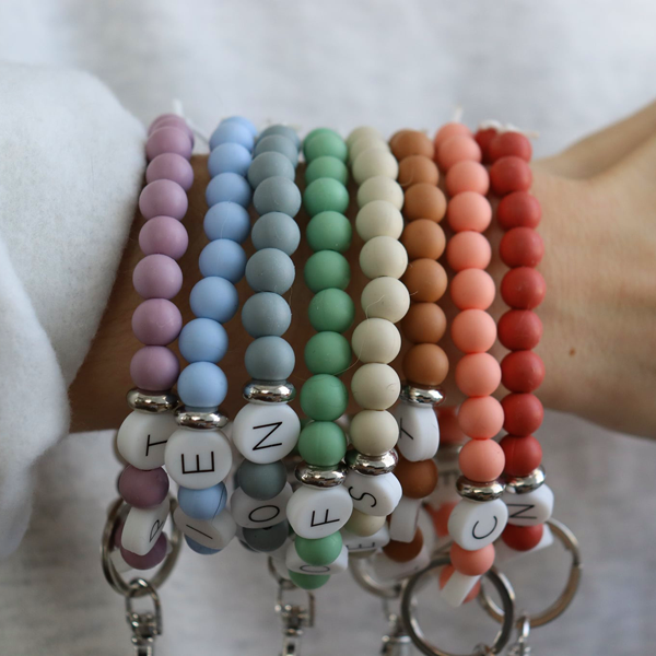 Porte-clés petites perles - Personnalisé