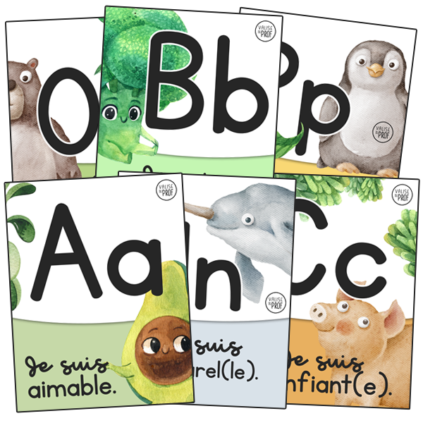 26 affiches - Alphabet positif