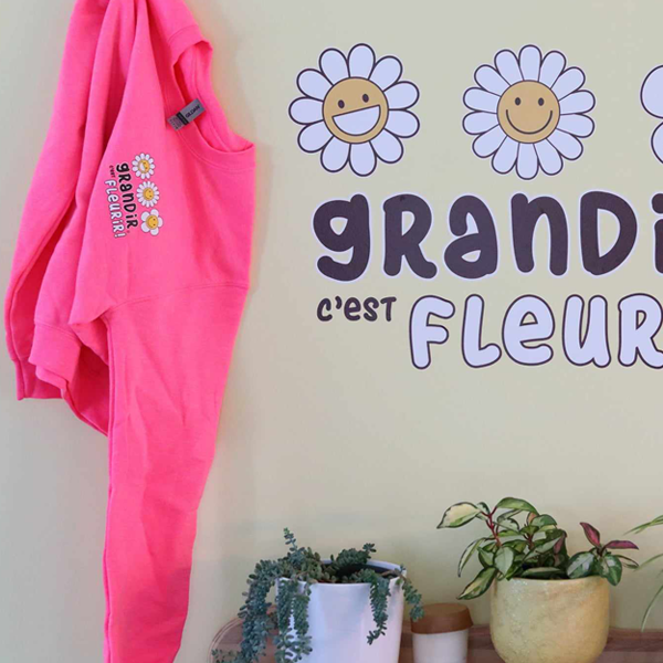 Autocollant mural - Grandir