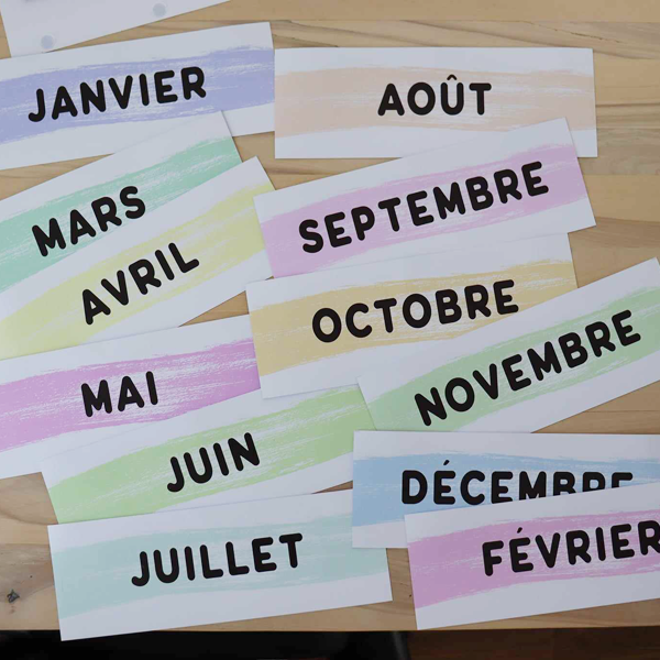 Rallonge - Mois de l'année