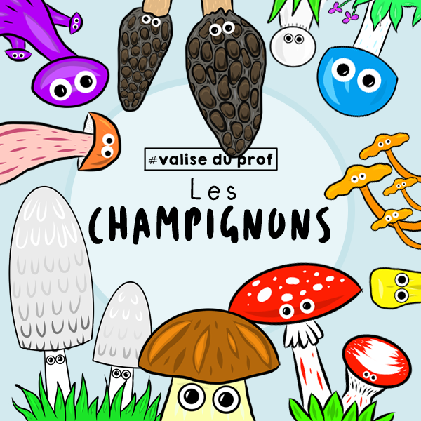 10 Cliparts - Champignons (2 versions)