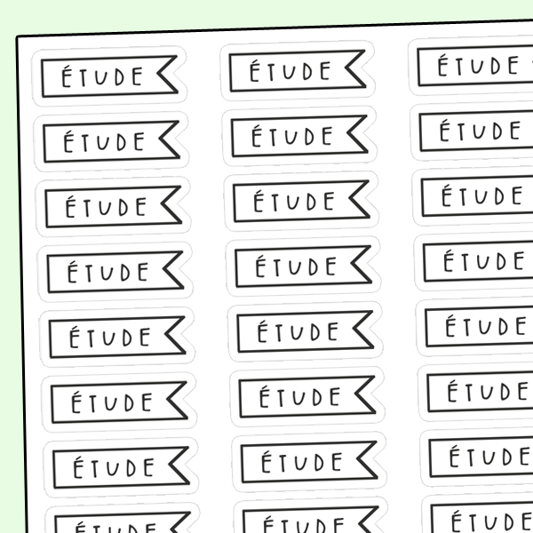 Collection - Étudiant - 4 feuilles