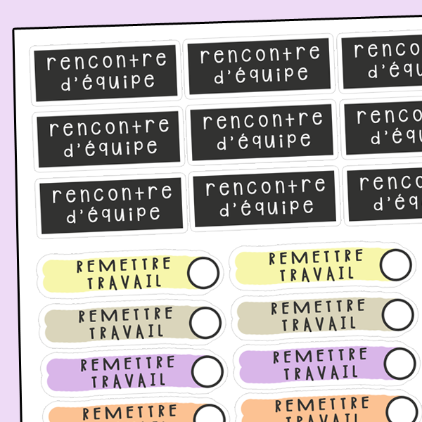 Autocollants Étudiants