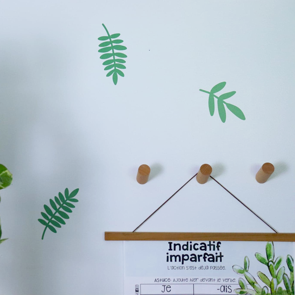 Autocollant mural - Feuilles