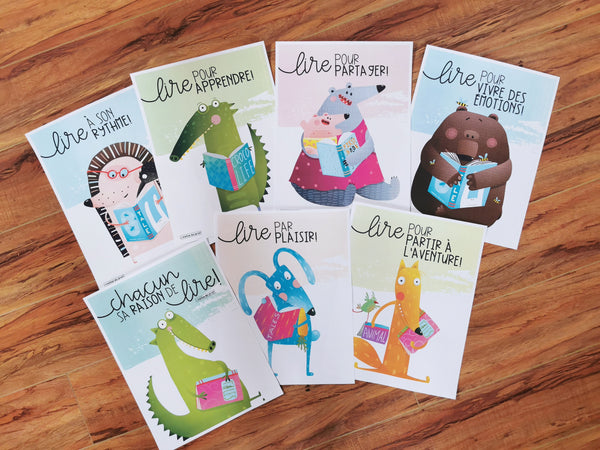 7 affiches - LIRE