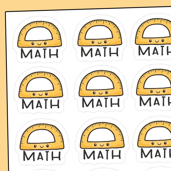 Autocollants Matières scolaires