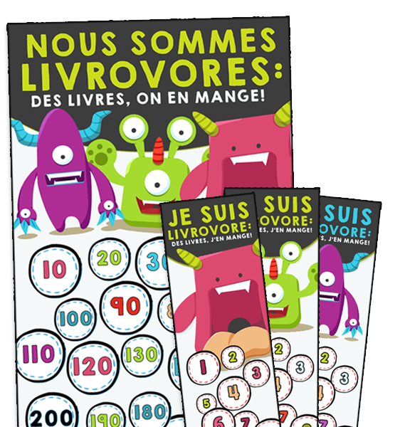 Affiches + signets Livrovore à poinçonner