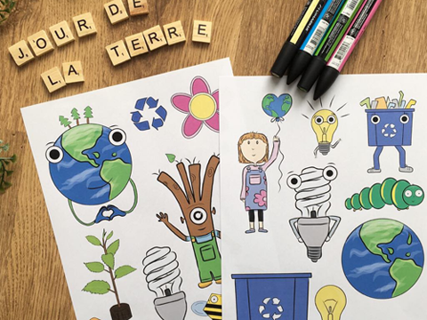 Jour de la Terre / Earth Day Cliparts