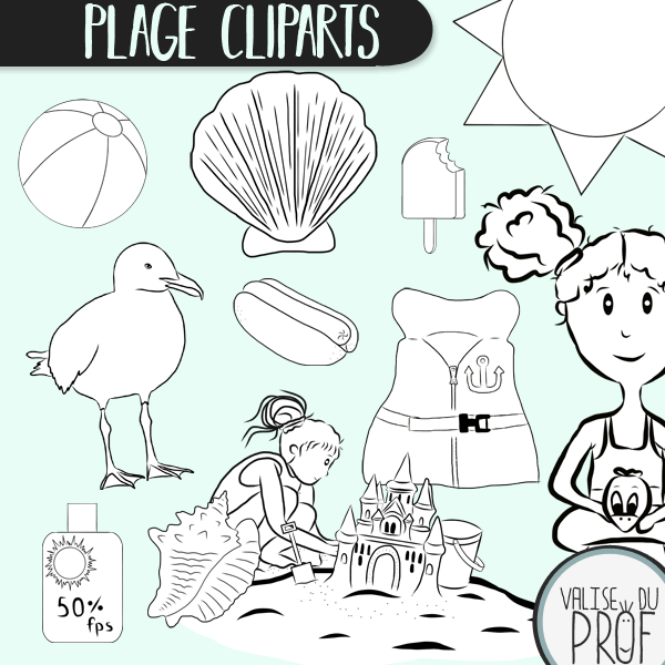 Cliparts plage