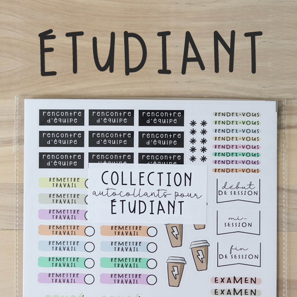 Collection - Étudiant - 4 feuilles