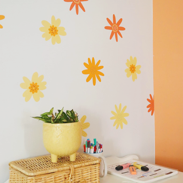 Autocollant mural - Fleurs