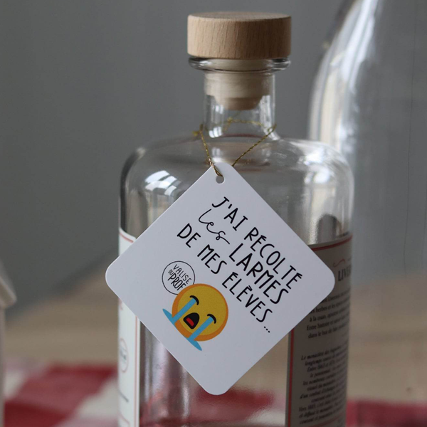 Étiquette bouteille humoristique