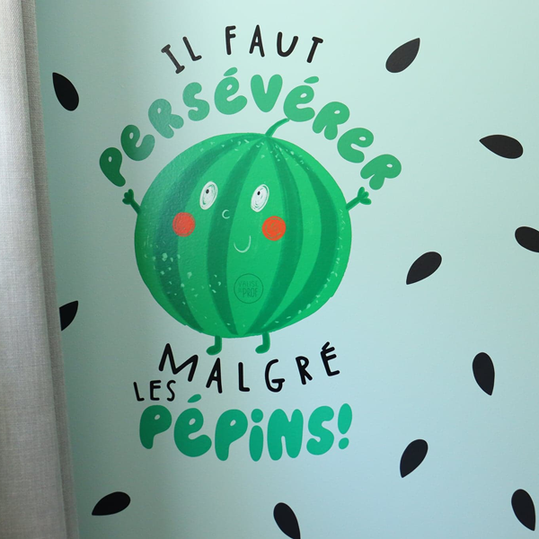Autocollant mural - Melon