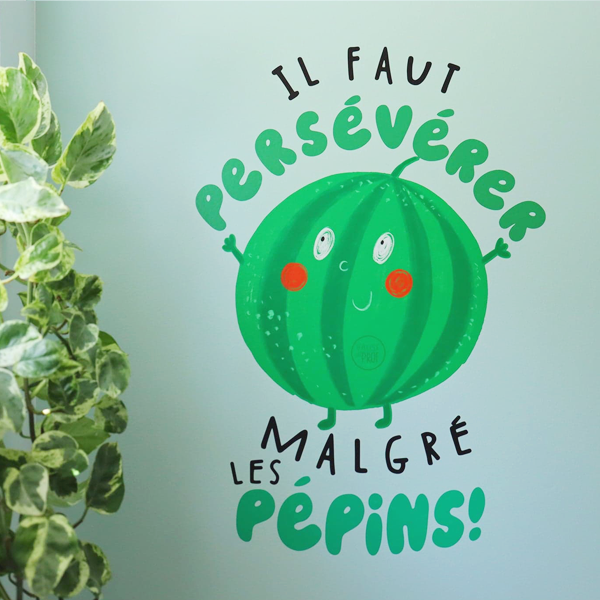 Autocollant mural - Melon