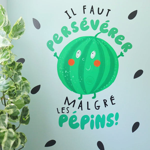 Autocollant mural - Melon