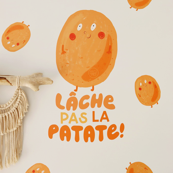 Autocollant mural - Patate
