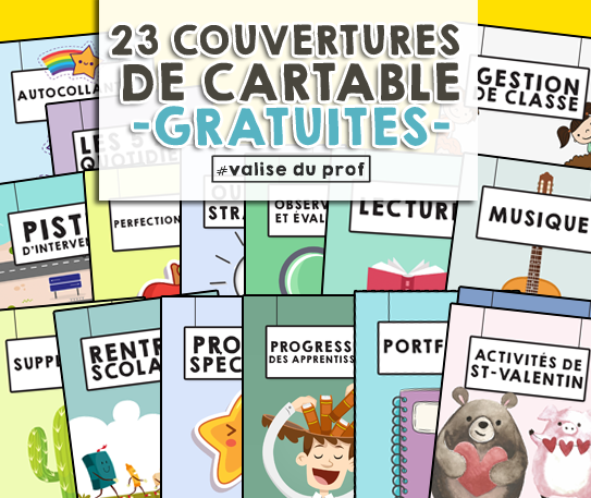 39 Couvertures de cartables