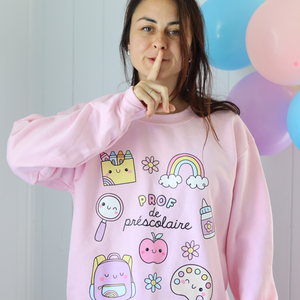 Crewneck PROF AU PRÉSCOLAIRE (PRÉCOMMANDE)