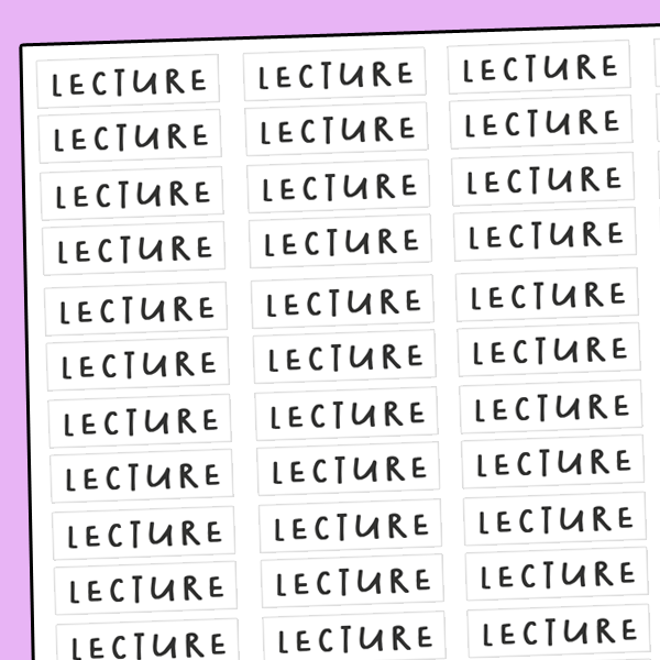 Autocollants - Lecture