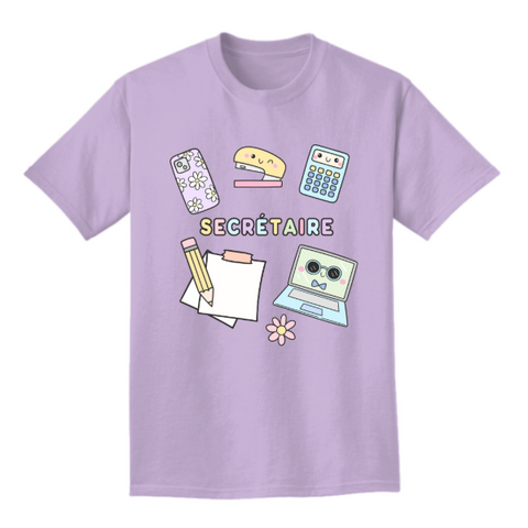 T-shirt SECRÉTAIRE (PRÉCOMMANDE)