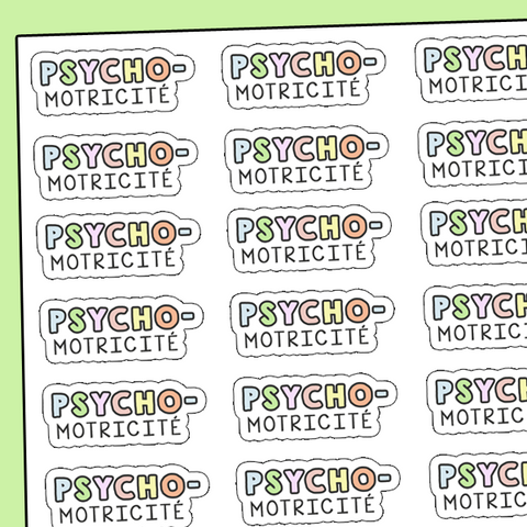 Autocollants - Psychomotricité