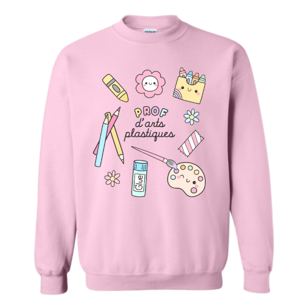 Crewneck PROF D'ARTS PLASTIQUES (PRÉCOMMANDE)