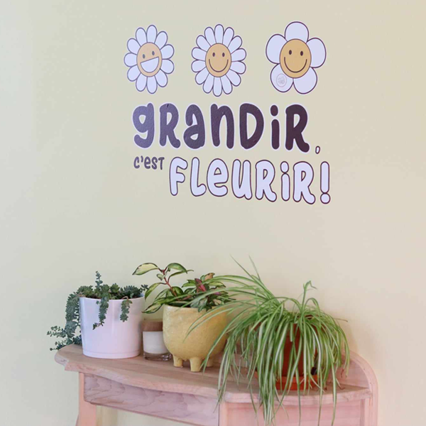 Autocollant mural - Grandir