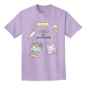 T-shirt PROF AU PRIMAIRE (PRÉCOMMANDE)