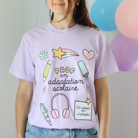T-shirt PROF EN ADAPTATION SCOLAIRE (PRÉCOMMANDE)