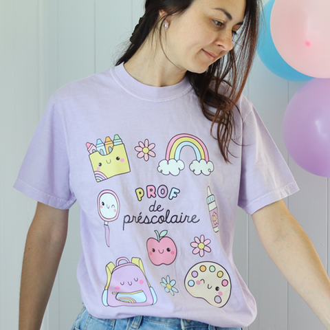 T-shirt PROF AU PRÉSCOLAIRE (PRÉCOMMANDE)