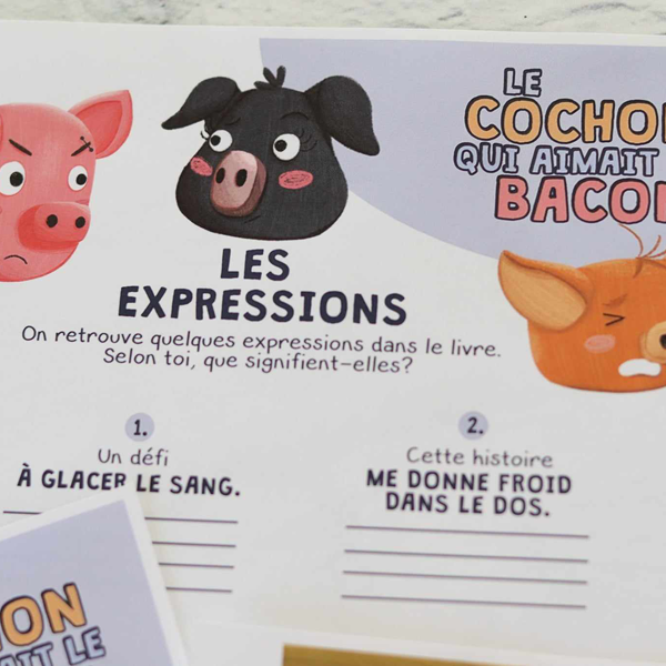 Activités - Le cochon qui aimait le bacon