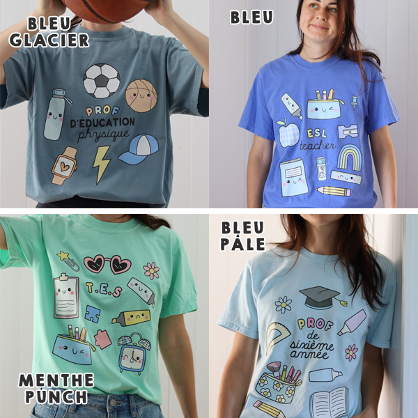 T-shirt PROF EN ADAPTATION SCOLAIRE (PRÉCOMMANDE)