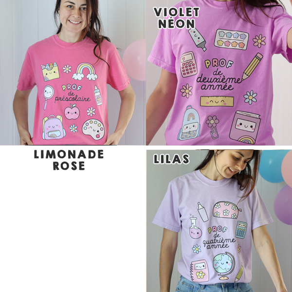 T-shirt PROF EN ADAPTATION SCOLAIRE (PRÉCOMMANDE)