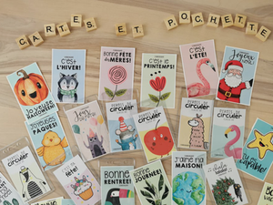 Cartes pour lanière et pochette