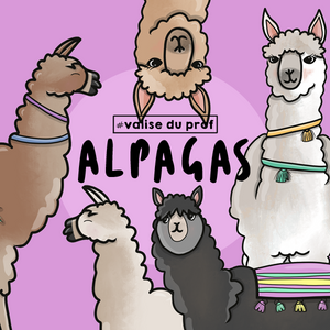6 Cliparts - Alpagas