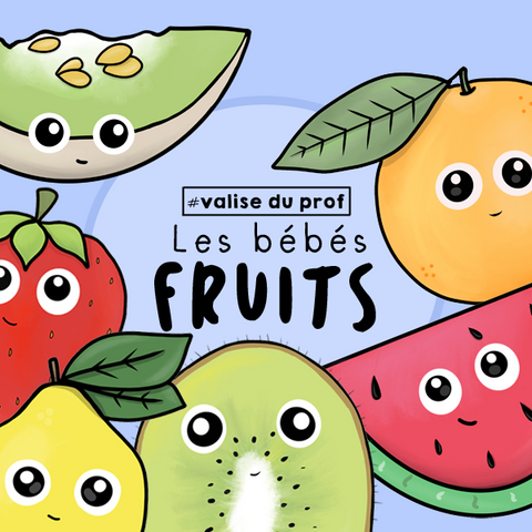 21 Cliparts - Les bébés fruits
