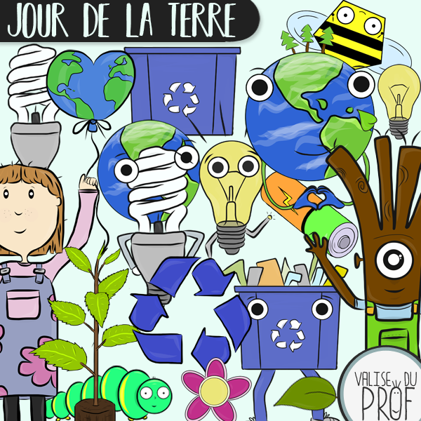 Jour de la Terre / Earth Day Cliparts