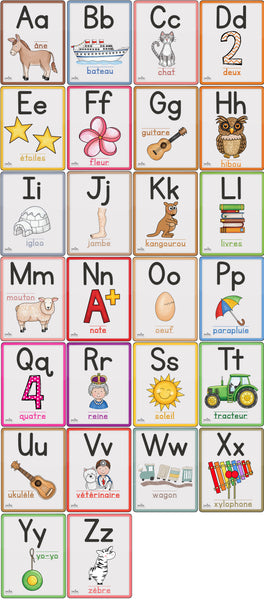 26 affiches alphabet