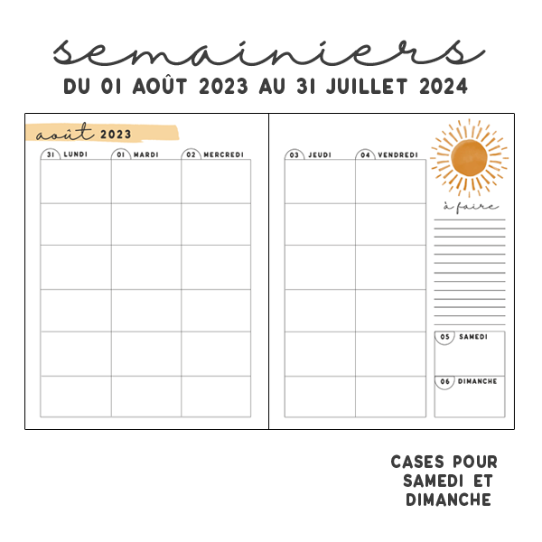 Agenda 2024 Deux jours par page à imprimer Planificateurs mensuels Dépenses  fichiers PDF imprimables numérique TRÈS COMPLET -  France