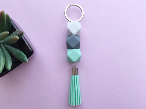 Duo porte-clés et lanière O-MENTHE! (Élastique)